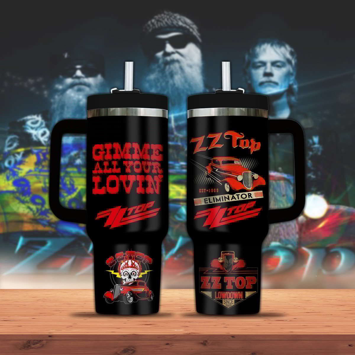 ZZ Top Music Custom Stanley Cup 40 oz 30 oz Tumbler With HandleTVC2301297