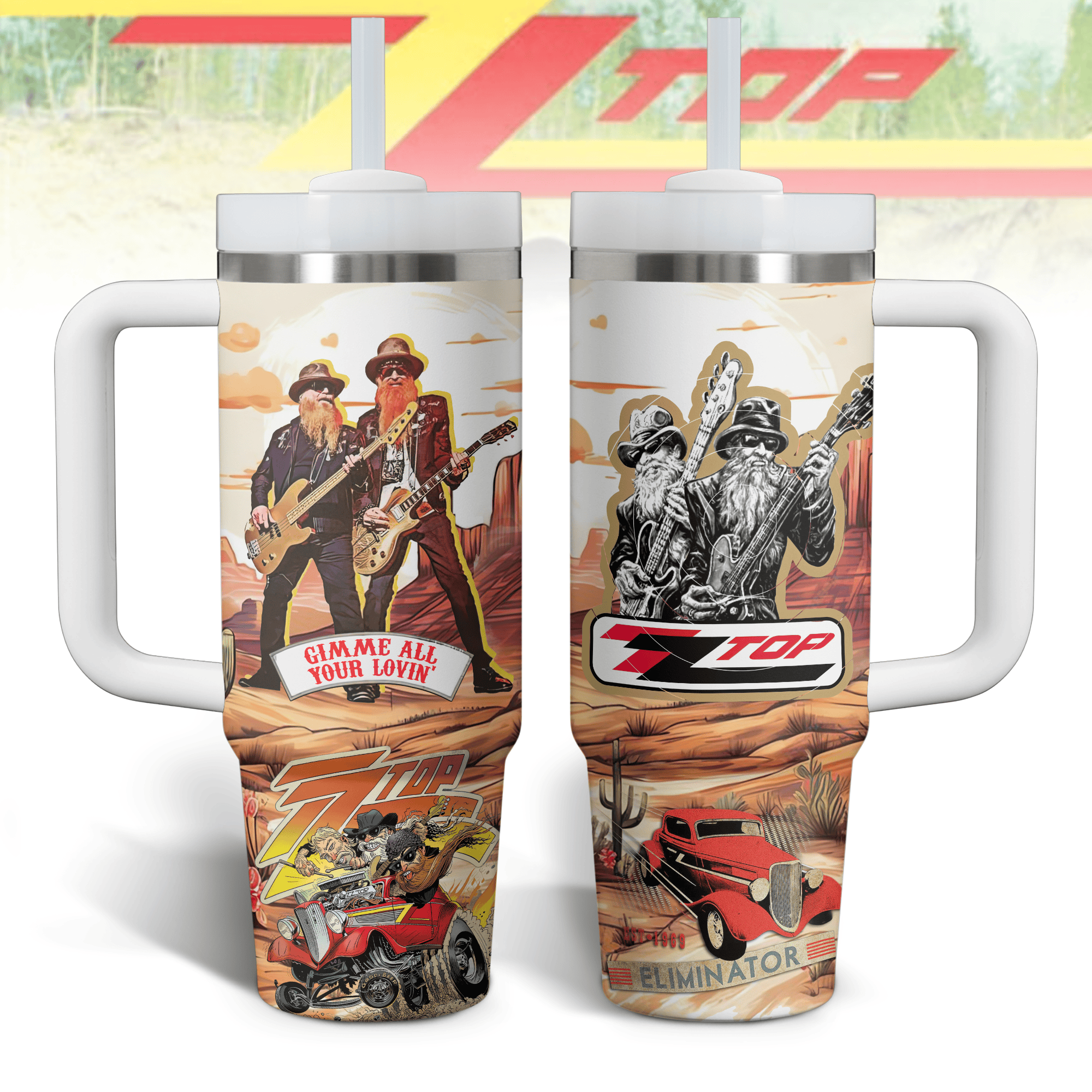 ZZ Top Music Custom Stanley Cup 40 oz 30 oz Tumbler With HandleTVC2301524